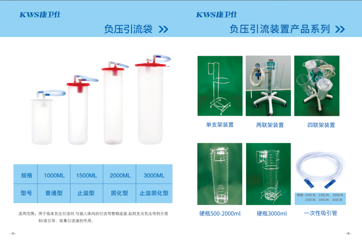 負壓引流袋、負壓引流裝置產(chǎn)品系列